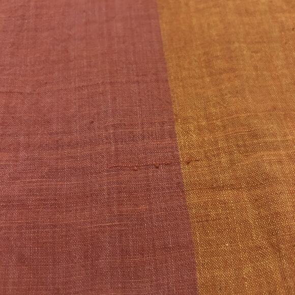 Neeru Kumar Color Block Dress Red Orange Pink Size Medium Double Slit Tunic - Picture 10 of 14